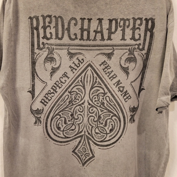 Red Chapter "Respect All Fear None" graphic t-shirt size large - Picture 4 of 4